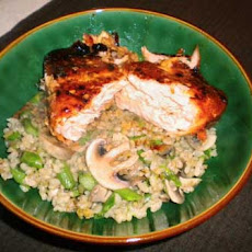 Agave Teriyaki Salmon And Brown Rice