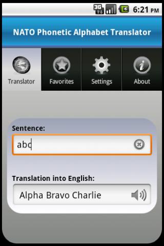 NATO Alphabet Translator