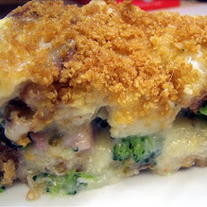 Ham, Broccoli and Cheese Souffle