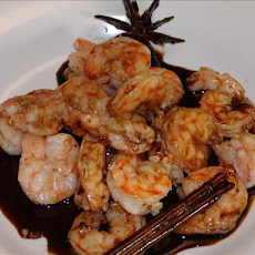 Rum Glazed Shrimps