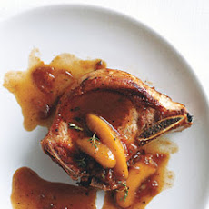 Brandied-Peach Pork Chops