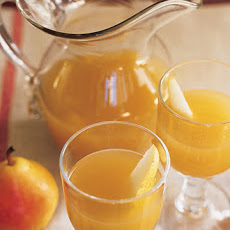 Pear and Sparkling Cider Cocktails