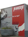 Hanske Handbemalte Werbung