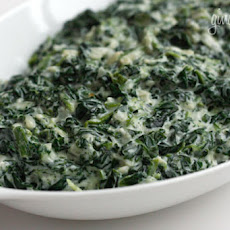 Creamed Spinach - Lightened Up