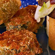 Fried Pickle Chips with Ranch Dipper