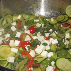 Zucchini, Peppers, and Tomatoes