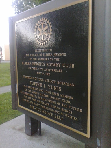 Yunis Rotary Plaque