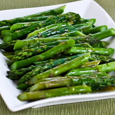 Barely-Cooked Asparagus with Lemon-Mustard Vinaigrette