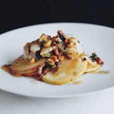 Apple and Smoked-Bacon Salad with Lychees and Chili Nuts
