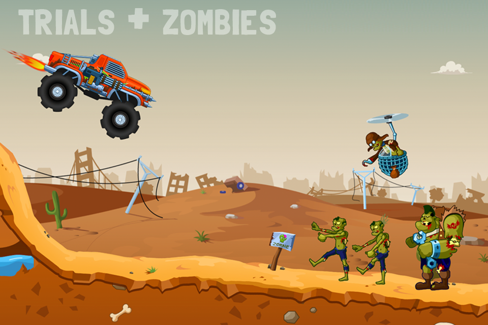 Android application Zombie Road Trip Trials screenshort