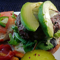 Jalapeno and Avocado Cheeseburgers