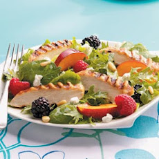 Lime Chicken on Fruited Spring Greens Recipe