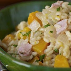 Pumpkin Risotto With Prosciutto
