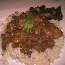 Red Curry Chicken and Eggplant (Aubergine)