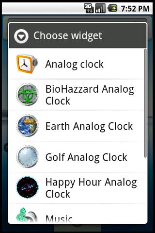 Bio Hazard Clock Widget