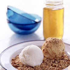 Almond-Crusted Frozen Yogurt