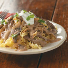 Lighter Beef Stroganoff