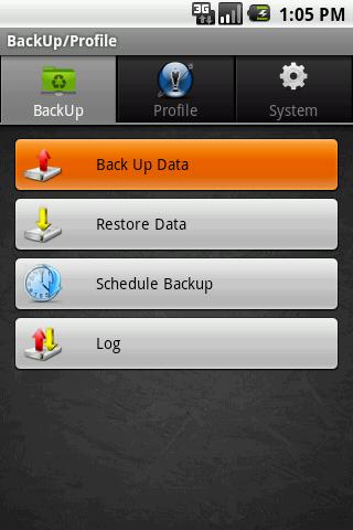 Backup Profile Manager