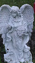 Angel Holding Dove Statue