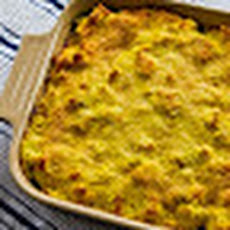 Better-than-Mom's Chicken, Broccoli, and Quinoa Casserole with Creamy Curry Sauce