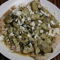 Chicken Saute With Artichokes, Lemon and Mint