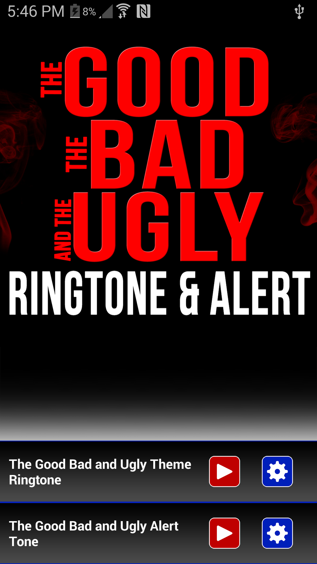 Android application The Good Bad and Ugly Ringone screenshort
