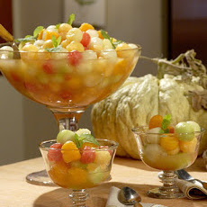 Melon Balls and Margarita Syrup