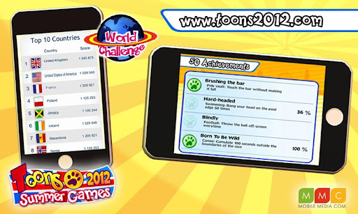 【免費體育競技App】Toons Summer Games 2012-APP點子