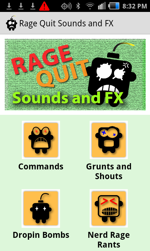 Android application Rage Quit Sounds and FX screenshort