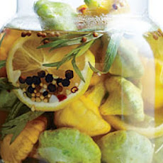 Pickled Baby Pattypan Squash