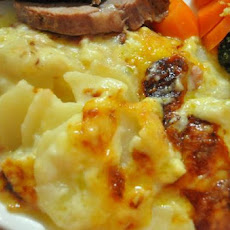 Ham and Gruyere Potato Gratin
