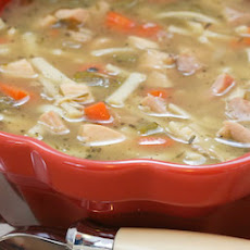 South Beach Diet Friendly Chicken Noodle Soup with Thyme