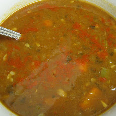 Low Fat Spicy Lentil Soup (Vegetarian Too!)