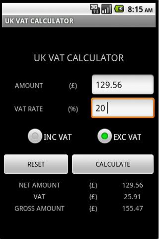 VAT CALCULATOR