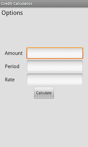Credit Calculator