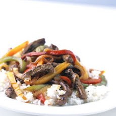 Mixed-Pepper Steak with Onions