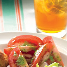 Tomato Salad with Parsley Vinaigrette