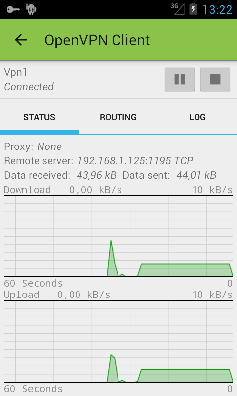 Android application OpenVPN Client Free screenshort