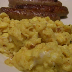 Fluffy Scrambled Eggs - Lightened up a Bit