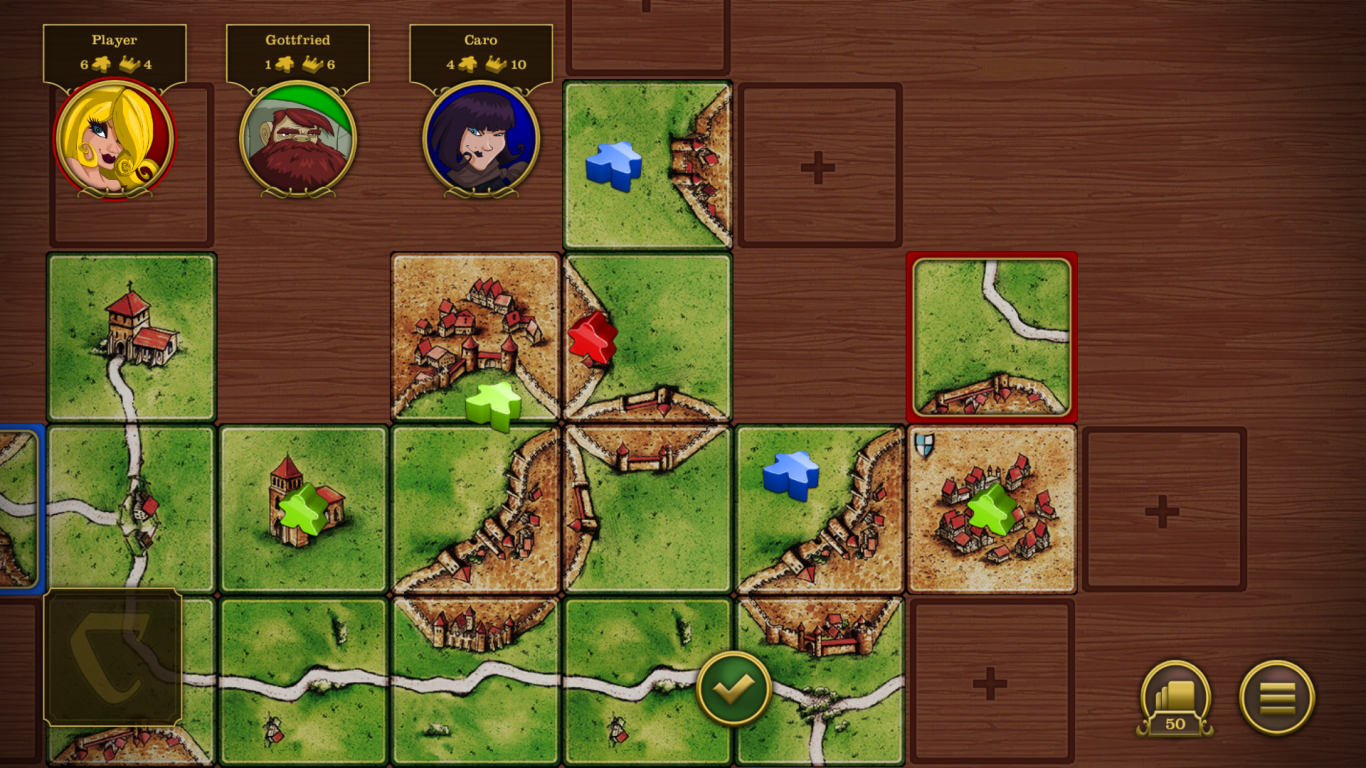 Android application Carcassonne screenshort