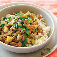 Lamb Keema with Potatoes and Peas