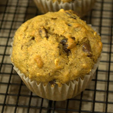 Healthy Oatmeal Banana Chocolate Muffins