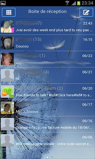 Go SMS Pro Galaxy S3 theme