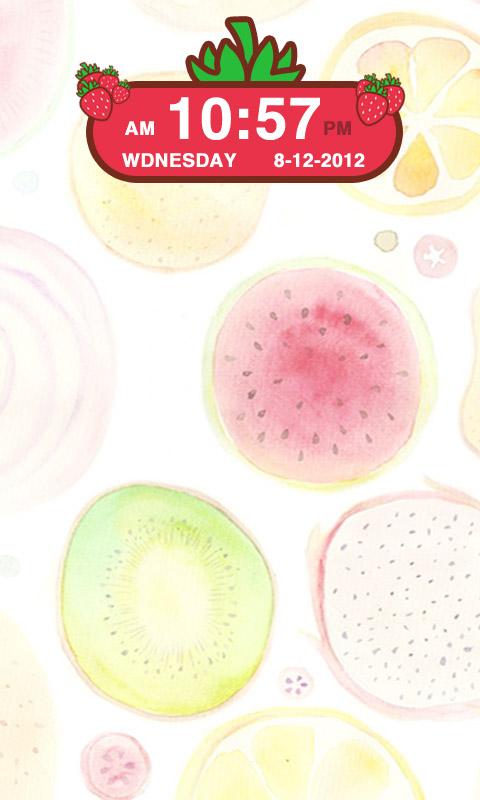 Strawberry Clock Widget — приложение на Android