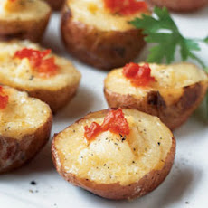 Smoked Salmon and Cheese Mini Twice-Baked Potatoes