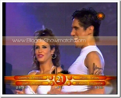 María Fernanda Callejón bailando Cuarteto