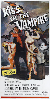 The Kiss of the Vampire (1963, UK) movie poster