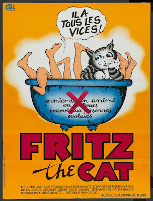 Fritz the Cat (1972, USA) French poster