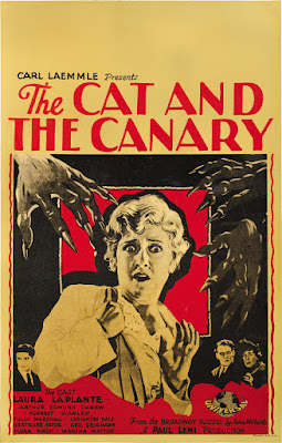 The Cat and the Canary (1927, USA) movie poster