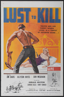 A Lust to Kill (1959, USA) movie poster